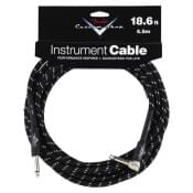 FENDER CUSTOM SHOP 18.6 ANGLE INSTRUMENT CABLE BLACK TWEED